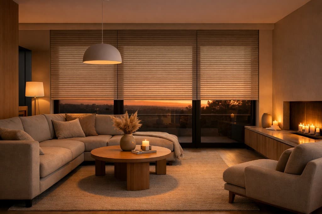 Privacidade automática ao pôr do sol.